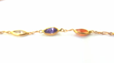 Gemstone Ankle Bracelet