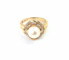 Diamond Pearl Ring